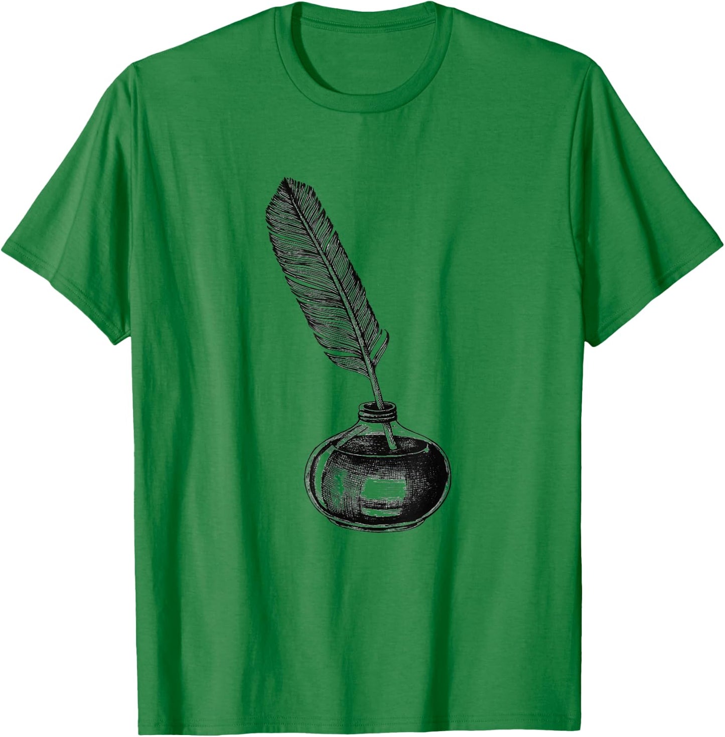 Quill Pen & Women T-Shirt - T-Shirt | Irish Green
