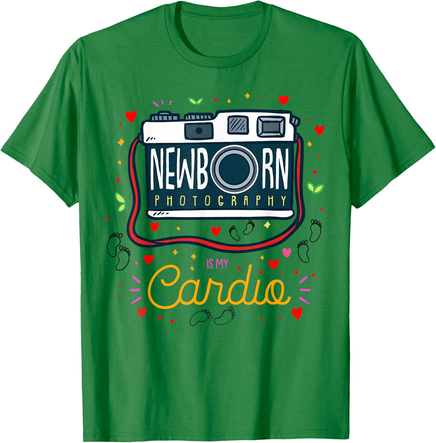 Baby Photographer Gift Newborn Photography Is My Cardio T-Shirt - T-Shirt | Irish Green