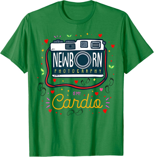 Baby Photographer Gift Newborn Photography Is My Cardio T-Shirt - T-Shirt | Irish Green