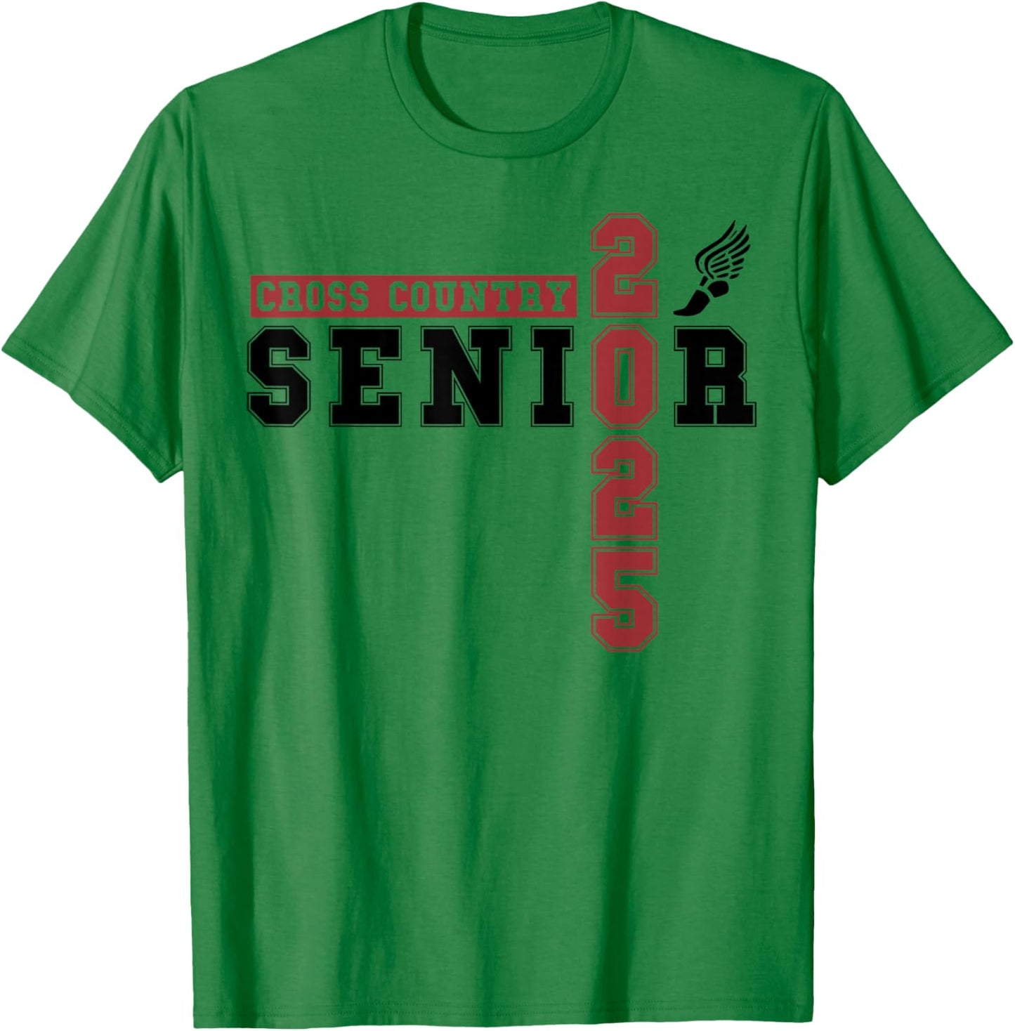 Cross Country Senior Night Senior 2025 Graduation Party 46 T-Shirt - T-Shirt | Irish Green