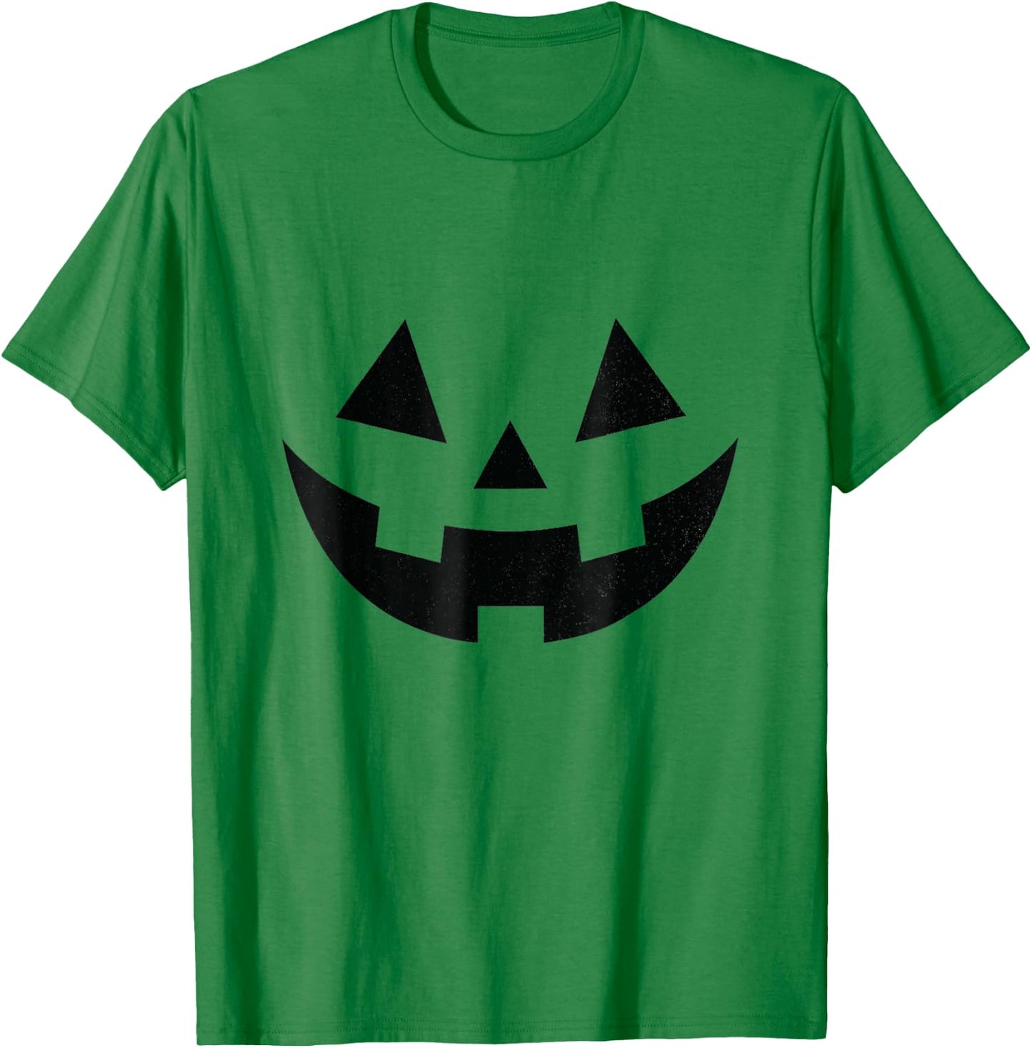 Vintage Pumpkin Face Jackolantern Jack O Lantern Halloween T-Shirt - T-Shirt | Irish Green