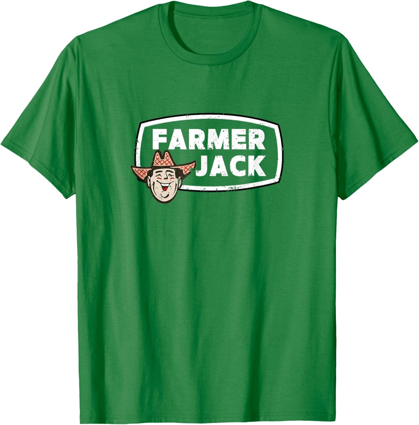 Farmer Jack Retro 80s Funny Men's & Women's Vintage Graphic T-Shirt - T-Shirt | Irish Green