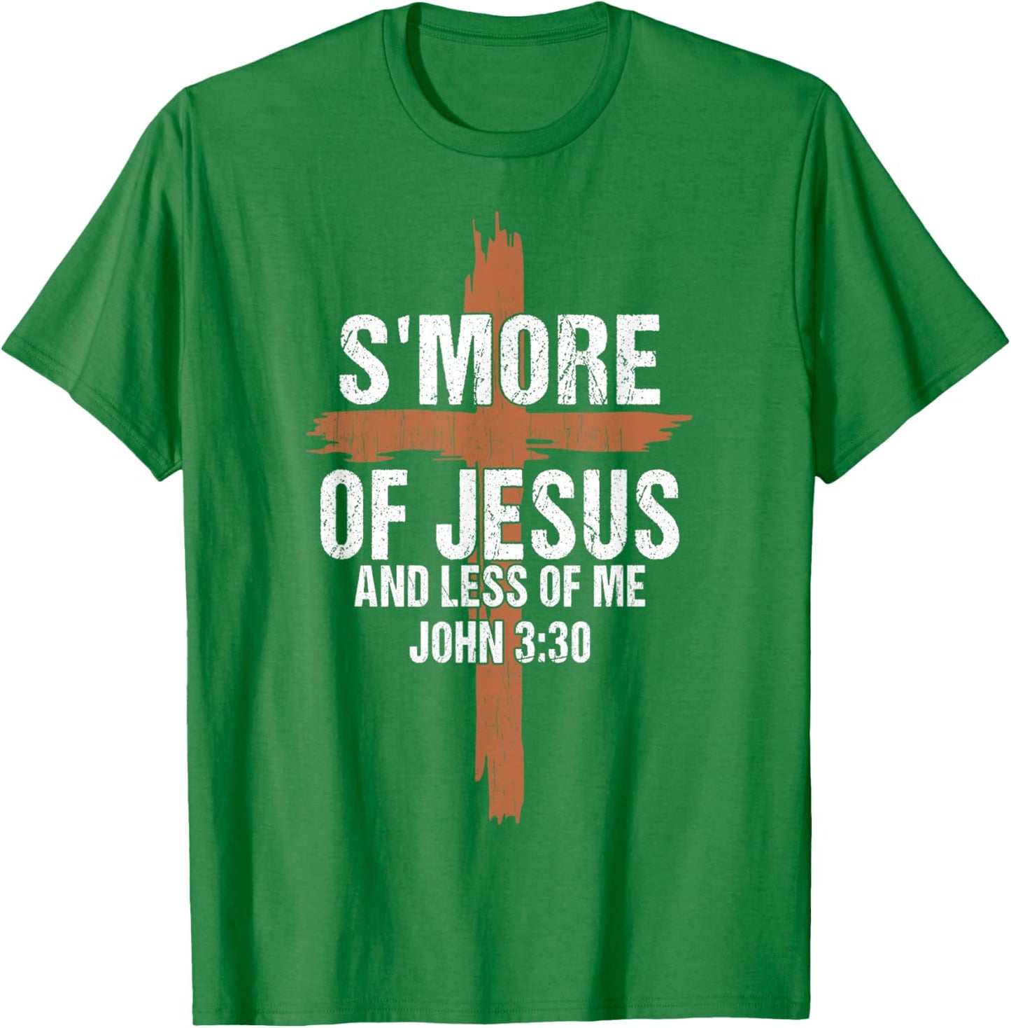 Women S'more Of Jesus And Less Of Me Funny Camping Christian T-Shirt - T-Shirt | Irish Green