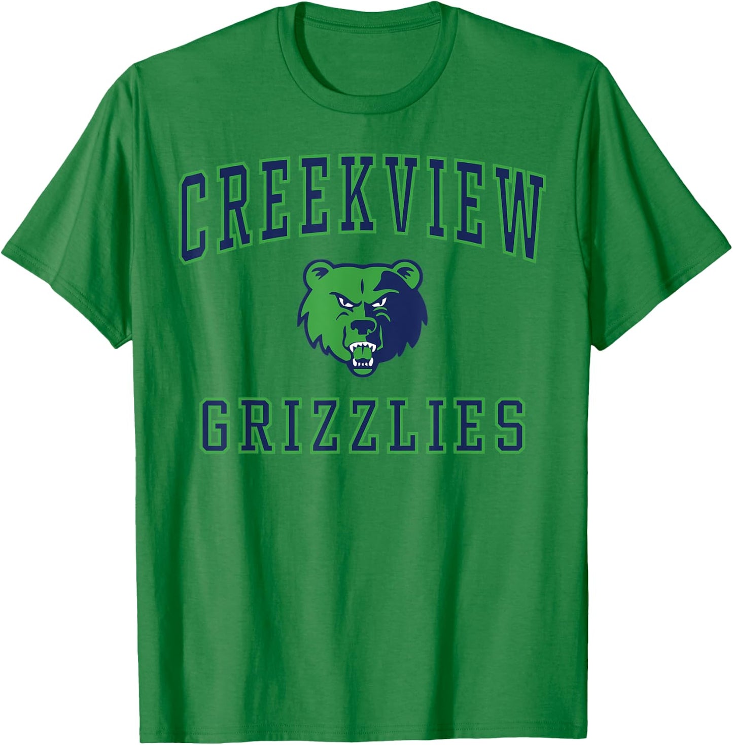 Creekview High School Grizzlies T-Shirt - T-Shirt | Irish Green