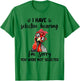 cute Women Chicken With Bandana Headband and Glasses T-Shirt - T-Shirt | Irish Green
