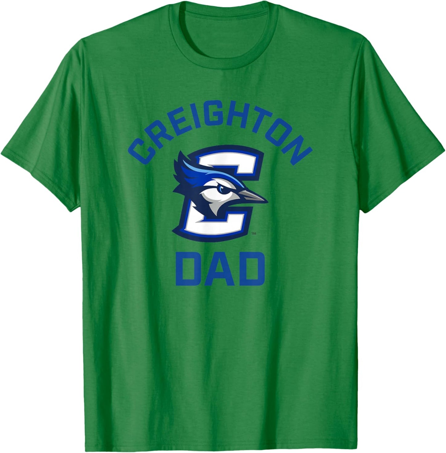 Creighton University Bluejays Arched Dad T-Shirt - T-Shirt | Irish Green