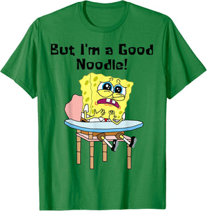 Mademark x SpongeBob SquarePants - But I Am A Good Noodle SpongeBob SquarePants Back To School T-Shirt - T-Shirt | Irish Green