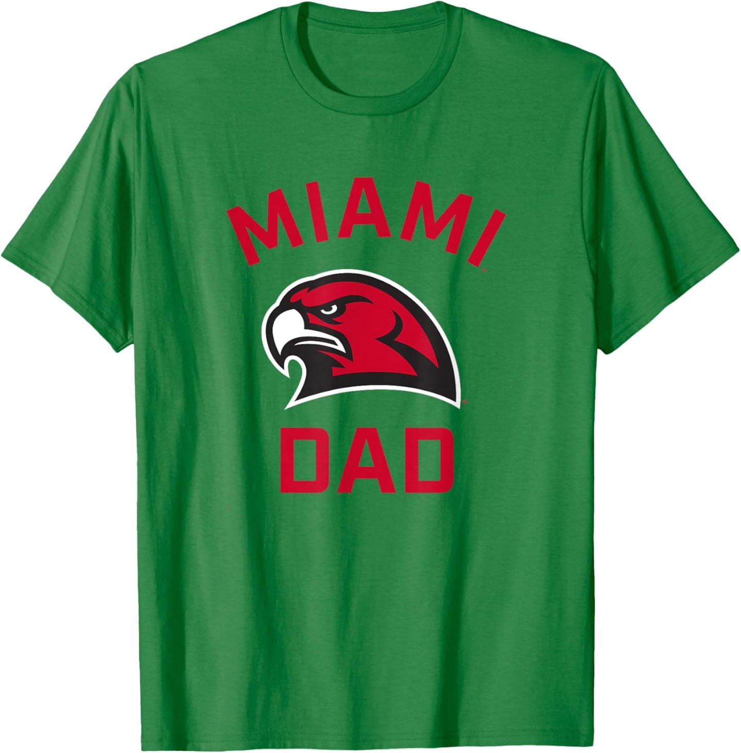 Miami University Ohio Redhawks Arched Dad T-Shirt - T-Shirt | Irish Green