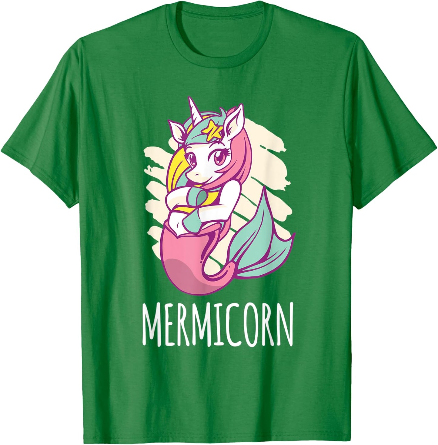 Mermicorn Unicorn Mermaid T-Shirt - T-Shirt | Irish Green
