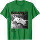 Halloween Michael Myers Standing by Clothes Line T-Shirt - T-Shirt | Irish Green