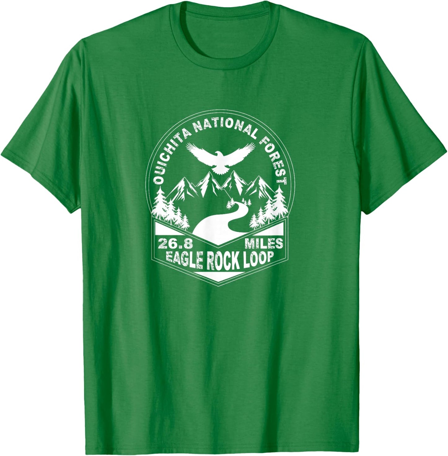 Eagle Rock Loop Ouichita National Forest T-Shirt - T-Shirt | Irish Green