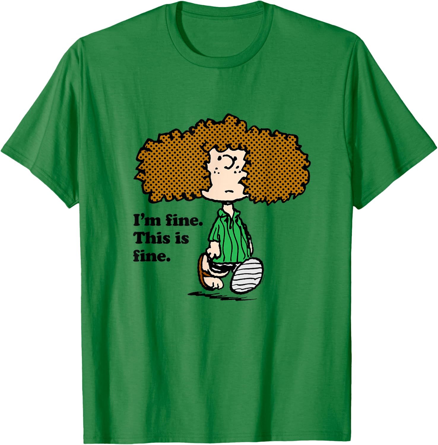 Peanuts - Patty I'm Fine T-Shirt - T-Shirt | Irish Green