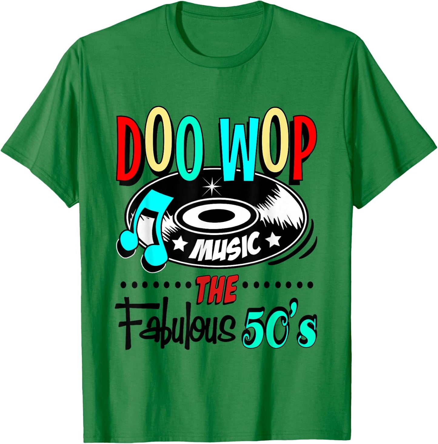 1950s Doo Wop Retro 50s Sock Hop Rock N Roll Rockabilly T-Shirt - T-Shirt | Irish Green