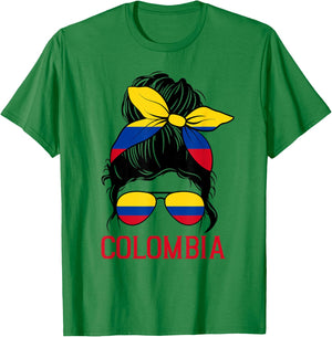 Colombia graphic design for girls kid Colombian toodler T-Shirt - T-Shirt | Irish Green