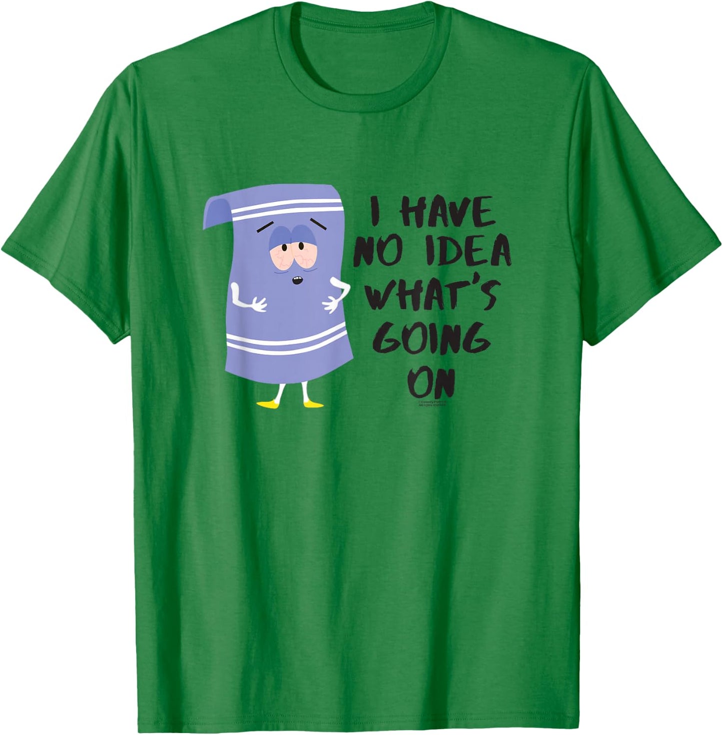 South Park Towlie No Idea T-Shirt - T-Shirt | Irish Green