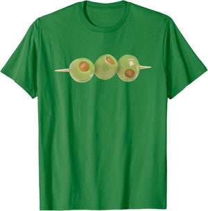 Martini Olives Shirt | Cute Olives Graphic For Girl Women T-Shirt - T-Shirt | Irish Green