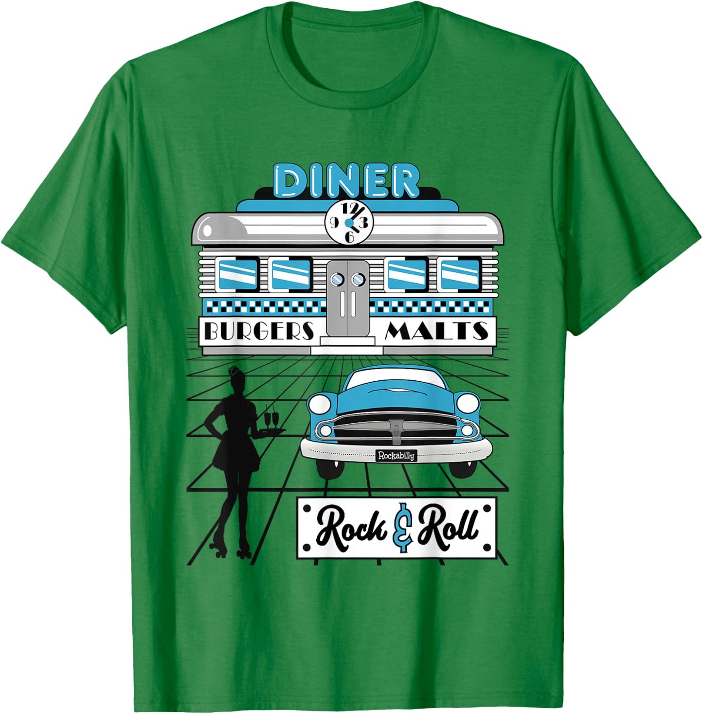 Sock Hop Party Clothes Retro 50s Rockabilly 1950s Doo Wop T-Shirt - T-Shirt | Irish Green