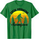 BigFoot Sasquatch Social Distance Shirt Vintage Camping Gift T-Shirt - T-Shirt | Irish Green