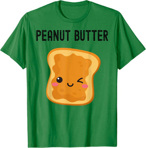 Peanut Butter Jelly Best Friend Couples Matching T-Shirt - T-Shirt | Irish Green
