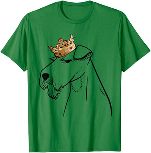 Welsh Terrier Dog Wearing Crown T-Shirt - T-Shirt | Irish Green