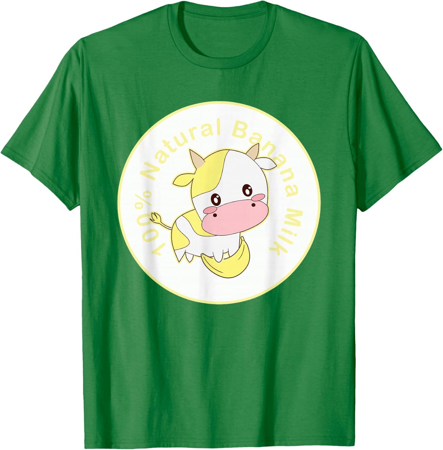 Kawaii cute Yellow cow, Kawaii Banana Milk Girl T-Shirt - T-Shirt | Irish Green