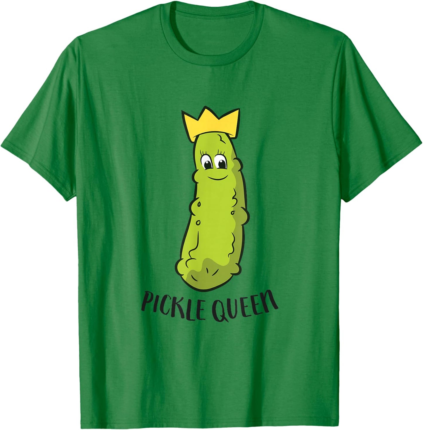 Pickle Queen Funny Cucumber Pickle Girl T-Shirt - T-Shirt | Irish Green