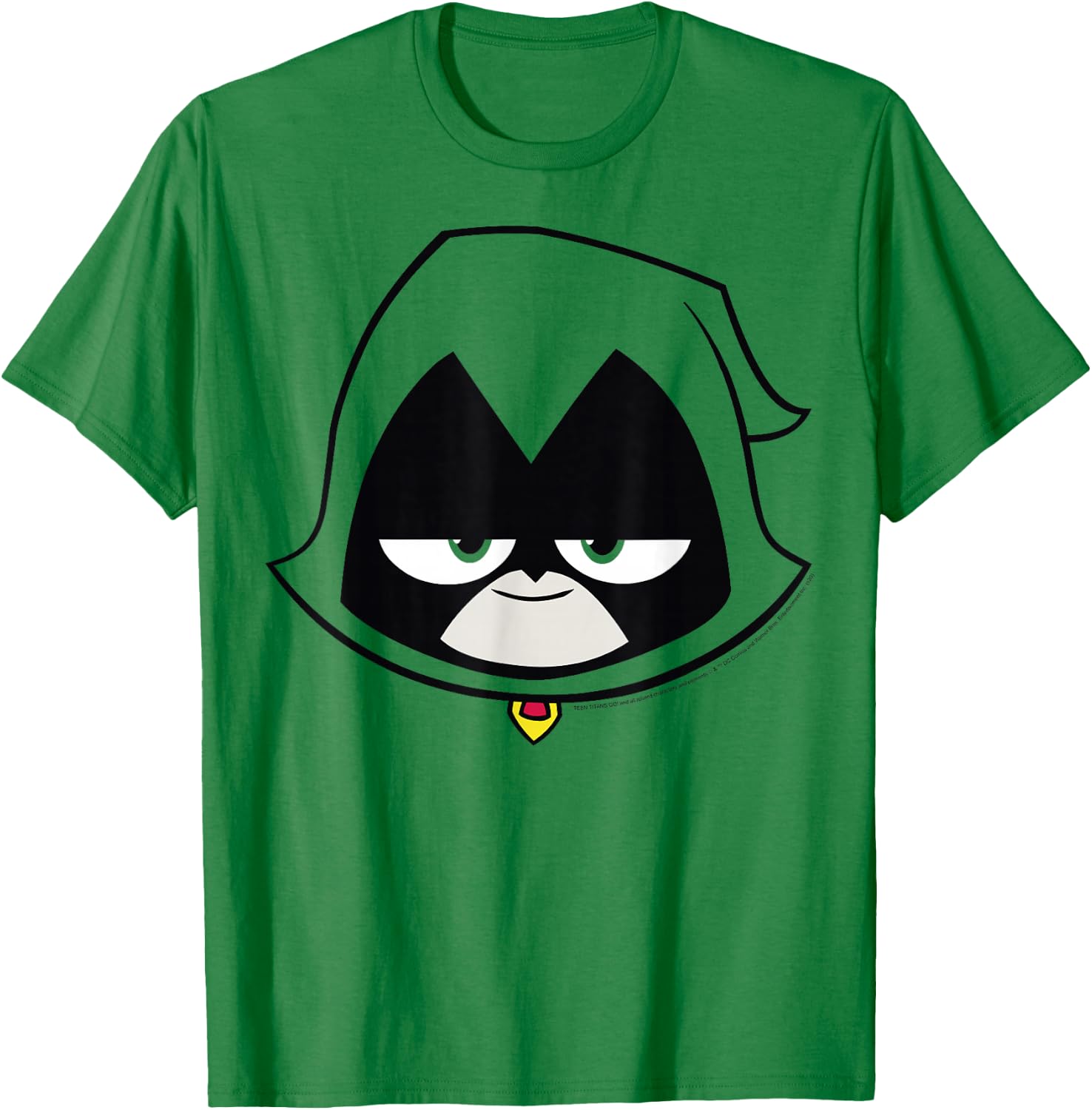 DC Comics Teen Titans Go! Raven Big Face T-Shirt - T-Shirt | Irish Green