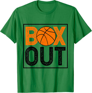 Box Out Basketball Rebound Rebounding Baller Sport Coach T-Shirt - T-Shirt | Irish Green