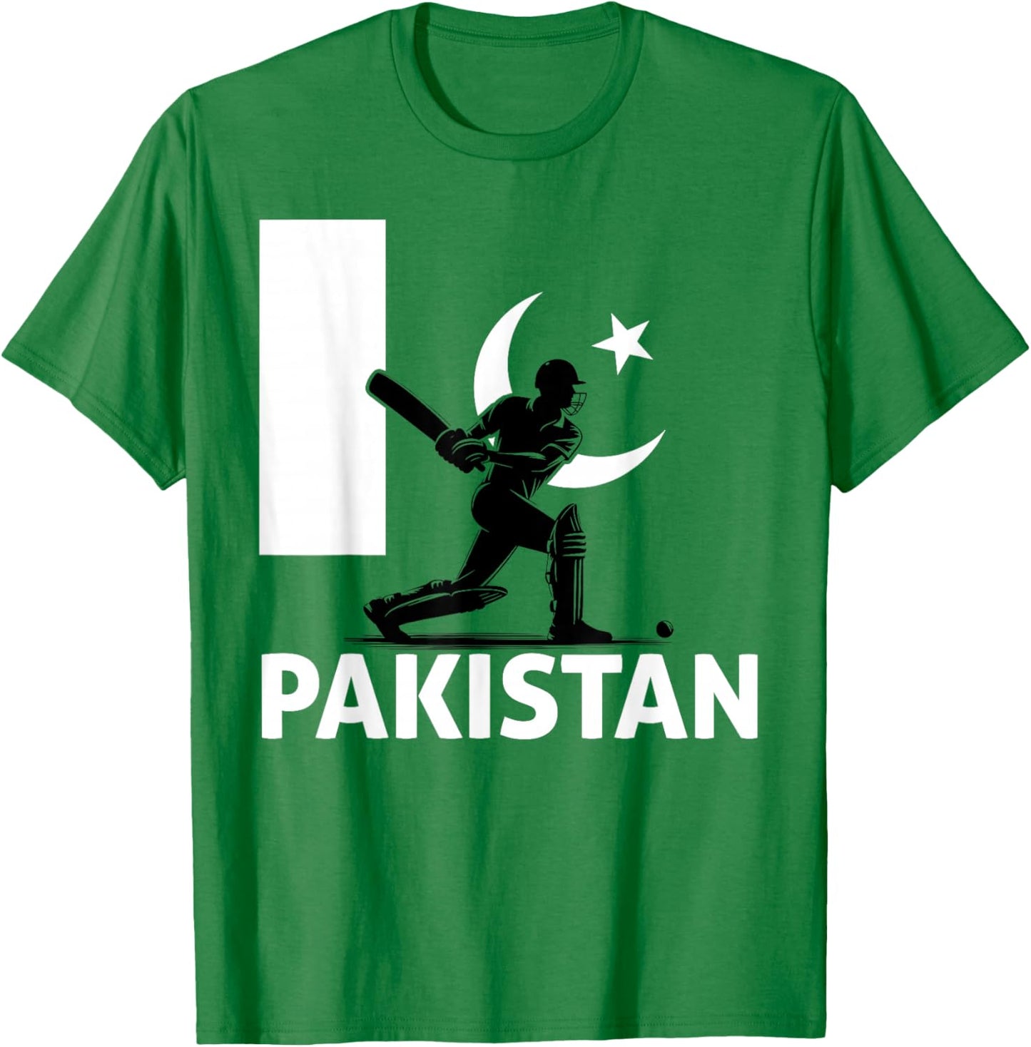 Pakistan Cricket Pakistan Flag Pakistani Cricket T-Shirt - T-Shirt | Irish Green