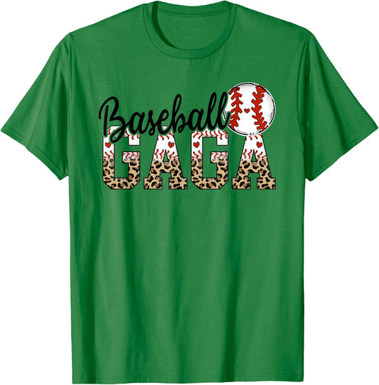 Baseball Gaga Women BallPark Gaga Baseball Mom Mother's Day T-Shirt - T-Shirt | Irish Green