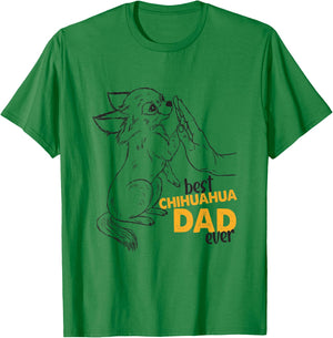 Best Chihuahua Dad Ever Chihuahua Dog Daddy Chihuahua Dad T-Shirt - T-Shirt | Irish Green