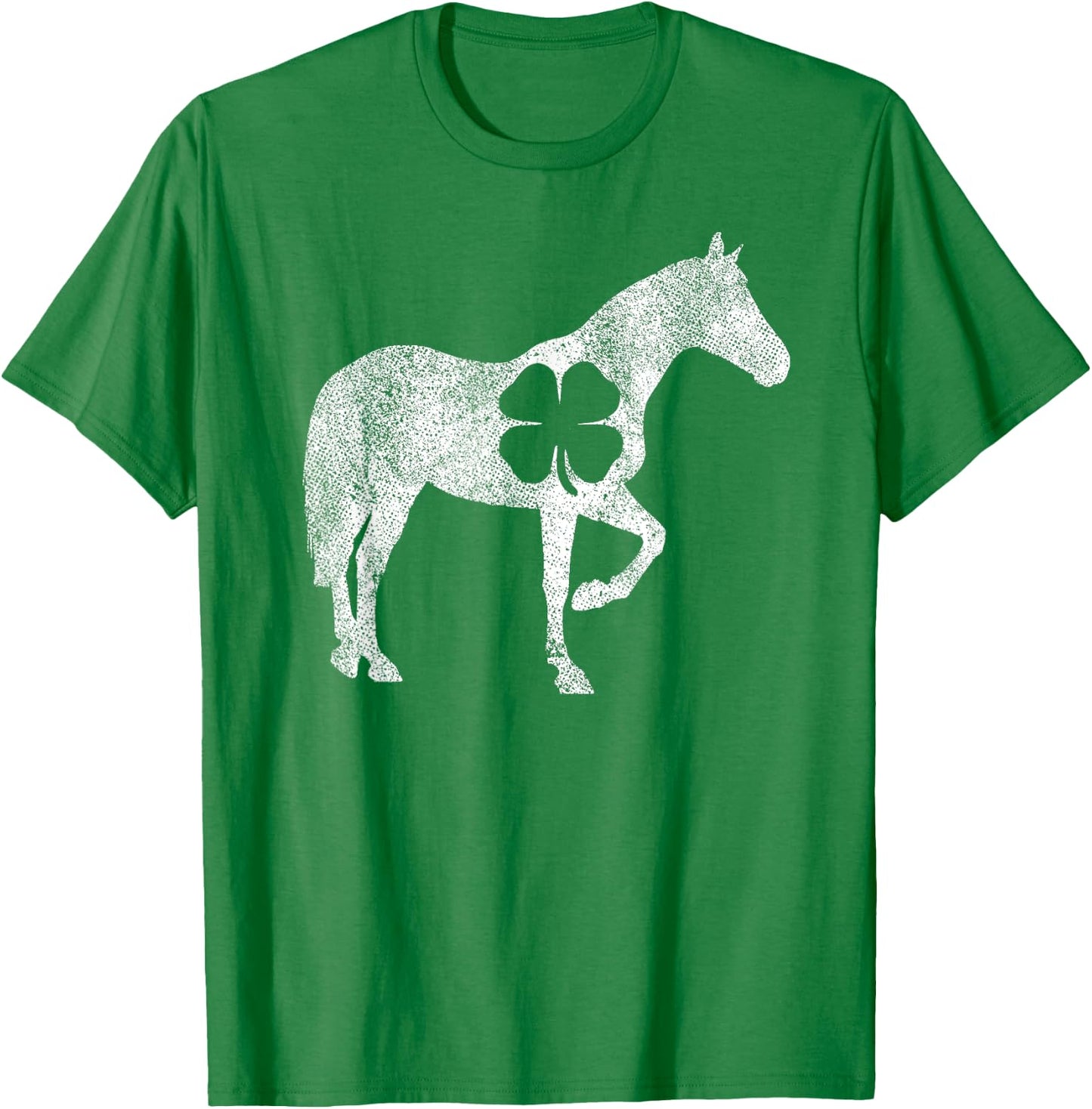 Horse Irish Shamrock Saint Paddy's ST. PATRICK'S DAY Girl T-Shirt - T-Shirt | Irish Green