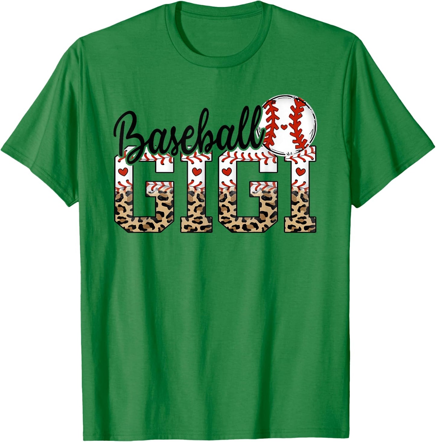 Baseball Gigi Women BallPark Gigi Baseball Mom Mother's Day T-Shirt - T-Shirt | Irish Green