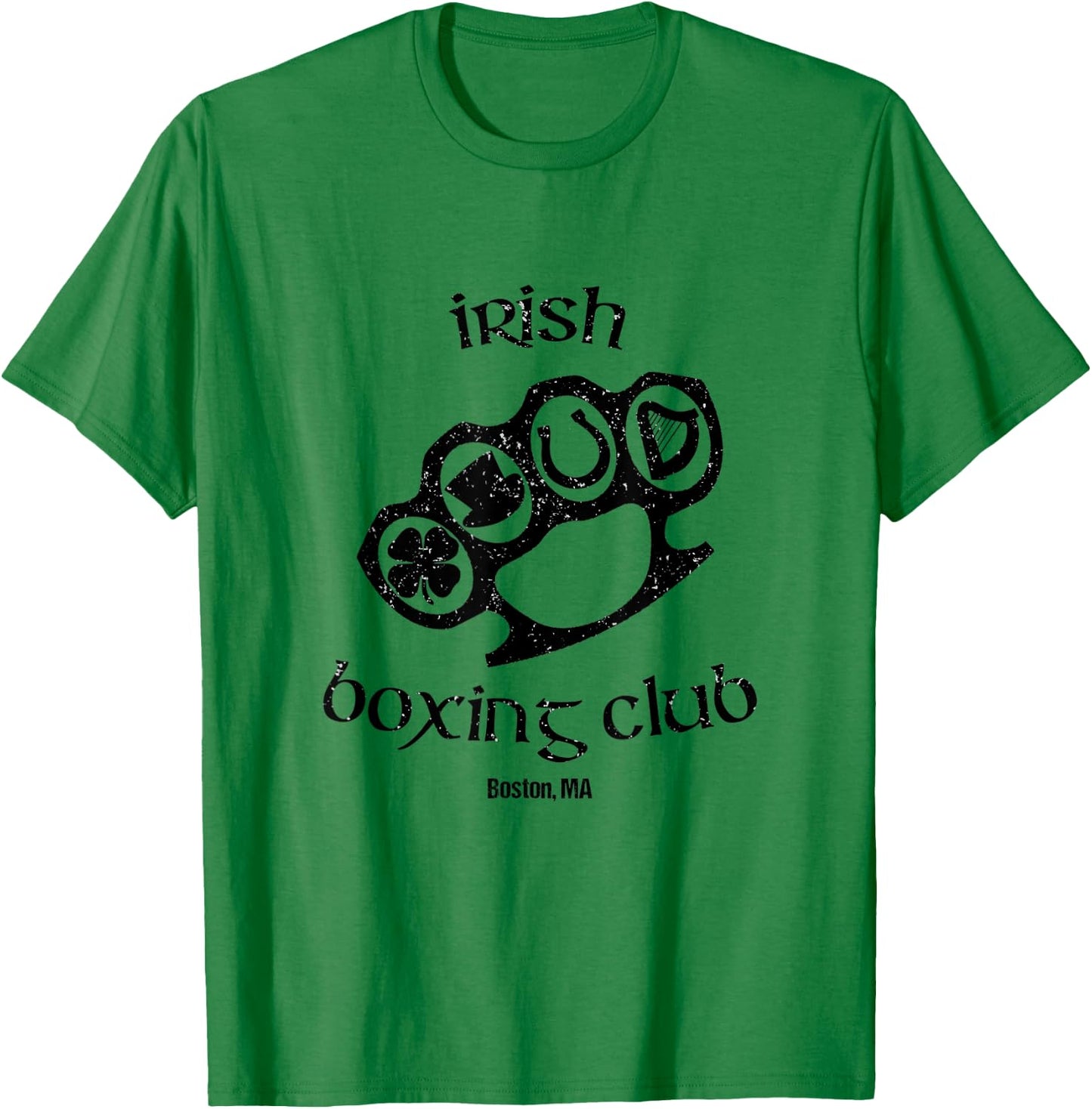 Great Irish Boxing Men Club Boston Fighting Pub St Patrick T-Shirt - T-Shirt | Irish Green