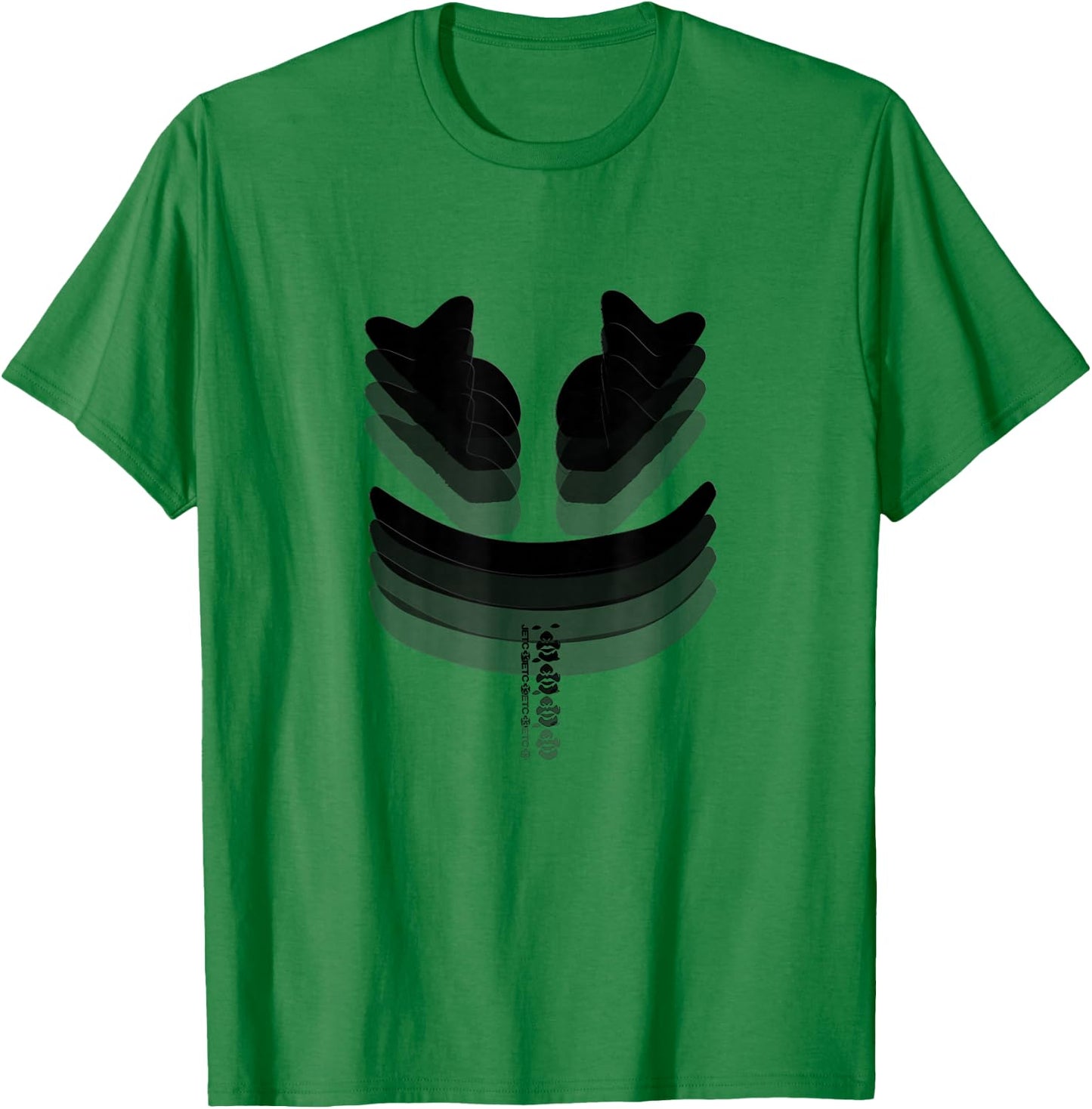 Funny Marshmallow Face T-Shirt - T-Shirt | Irish Green