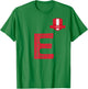 Peru Human Flag Letter E Peru T-Shirt - T-Shirt | Irish Green