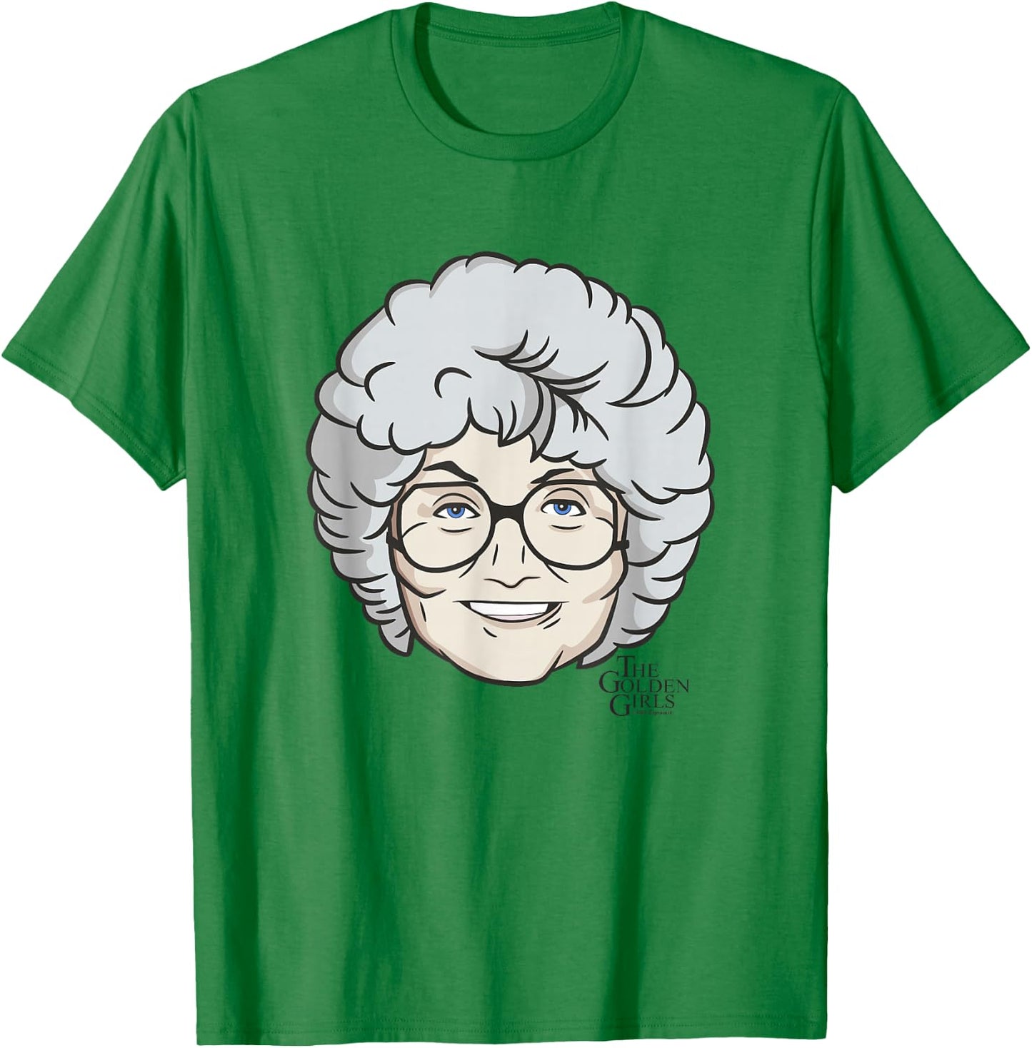 The Golden Girls Iconic Sophia Animated Big Face Portrait T-Shirt - T-Shirt | Irish Green