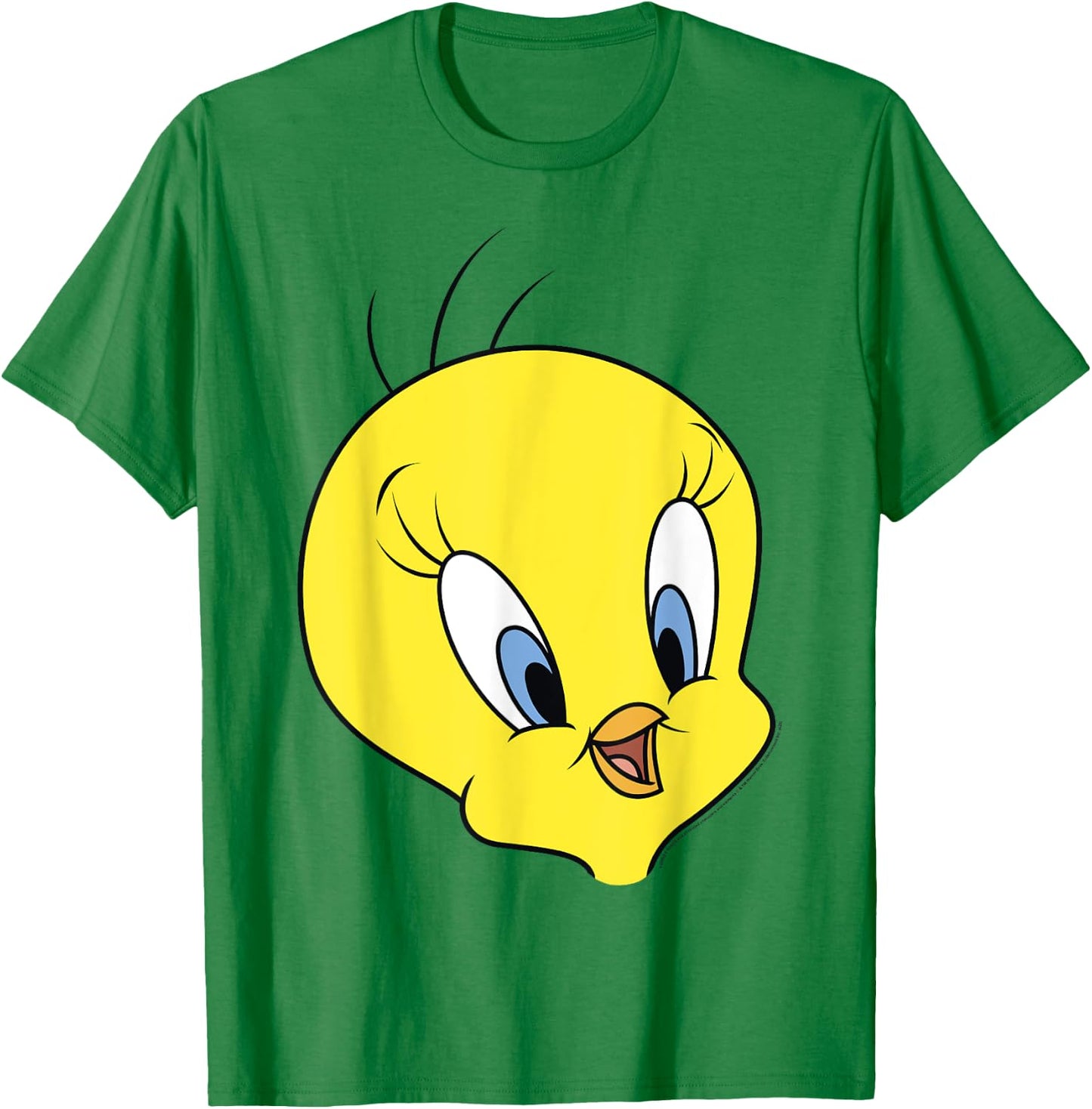 Looney Tunes Tweety Bird Big Face T-Shirt - T-Shirt | Irish Green