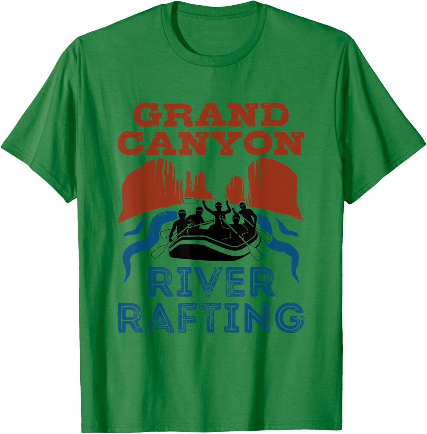 Grand Canyon River Rafting Colorado River T-Shirt - T-Shirt | Irish Green