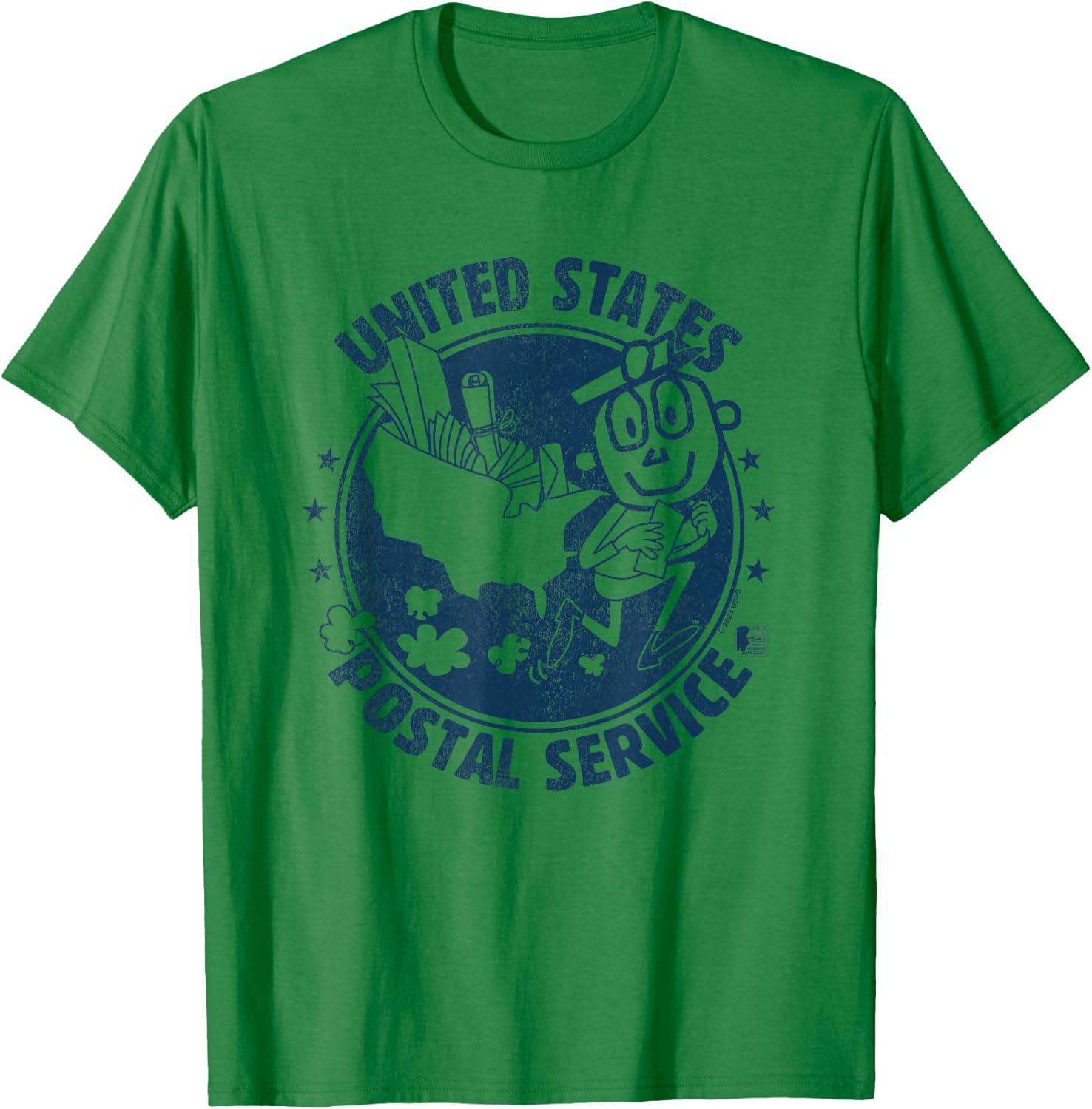 USPS Mr Zip US Postal Service T-Shirt - T-Shirt | Irish Green