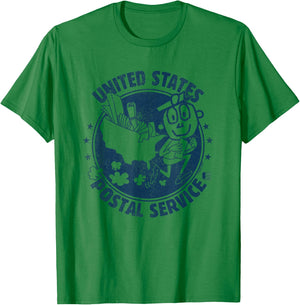 USPS Mr Zip US Postal Service T-Shirt - T-Shirt | Irish Green