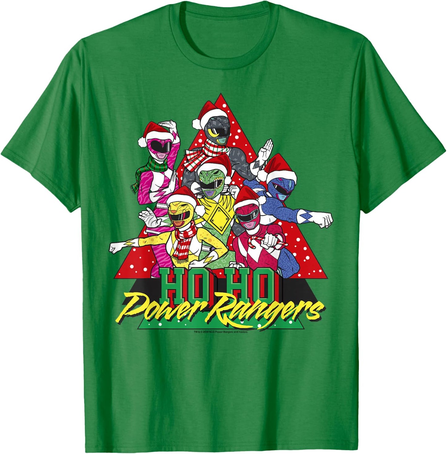 Power Rangers Power Rangers Christmas Ho Ho T-Shirt - T-Shirt | Irish Green