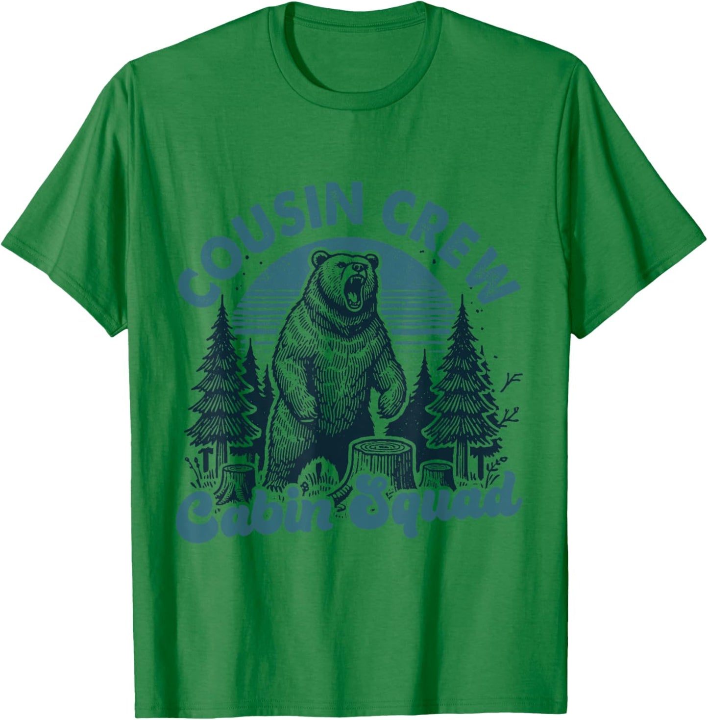 Cousin Crew Hiking Cabin Squad 2024 Summer Camping Men Women T-Shirt - T-Shirt | Irish Green