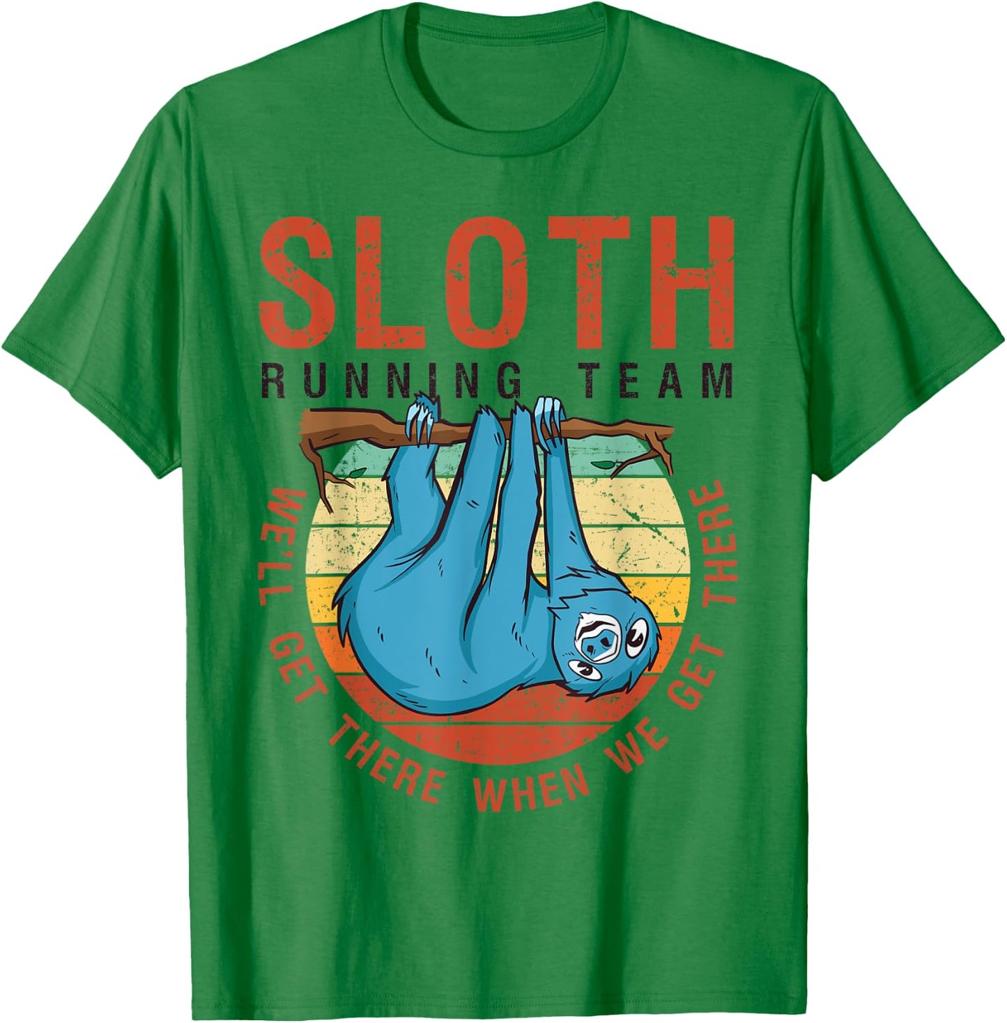 Sloth Running Team Funny Marathon Runner Sloth-Lover Gift T-Shirt - T-Shirt | Irish Green