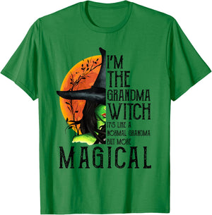 I'm The Grandma Witch Magical Gifts Halloween Costume T-Shirt - T-Shirt | Irish Green