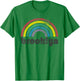 Brooklyn New York Rainbow 70's 80's Style Retro Gift T-Shirt - T-Shirt | Irish Green