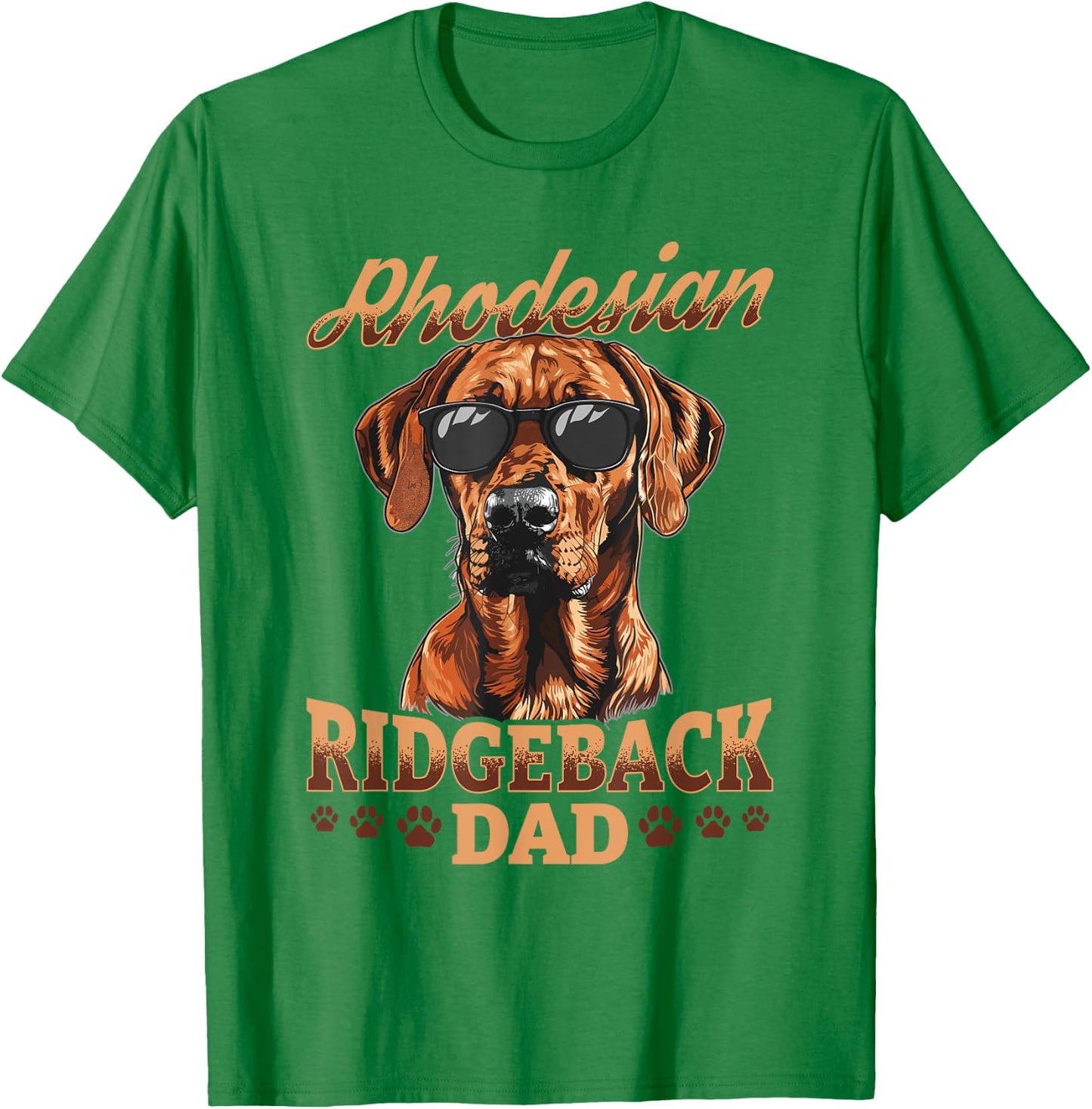 Rhodesian Ridgeback Dog Breed Rhodesian Ridgeback Dad T-Shirt - T-Shirt | Irish Green