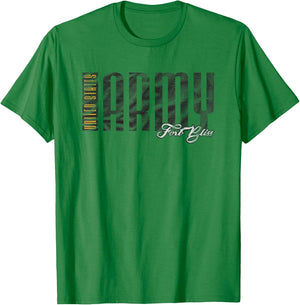 United States Army Military Fort Bliss Vintage T-Shirt - T-Shirt | Irish Green