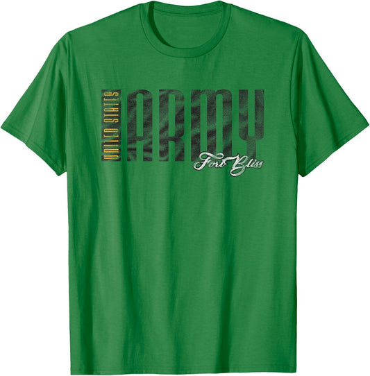 United States Army Military Fort Bliss Vintage T-Shirt - T-Shirt | Irish Green