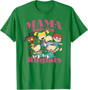 Rugrats Mother's Day Mama Raising Rugrats T-Shirt - T-Shirt | Irish Green